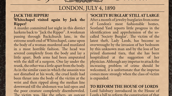 Sherlock Holmes Consulting Detective: The Case of the Mystified Murderess Screenshot