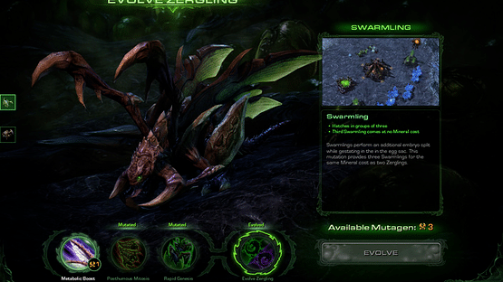 StarCraft II: Heart of the Swarm Screenshot