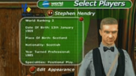 World Championship Snooker 2003 Screenshot