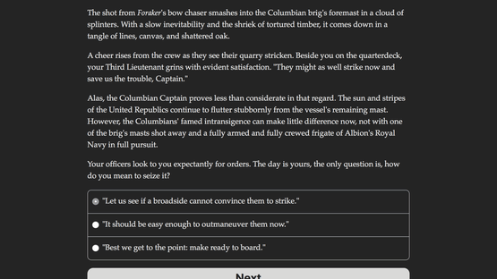 Choice of Broadsides: HMS Foraker Screenshot