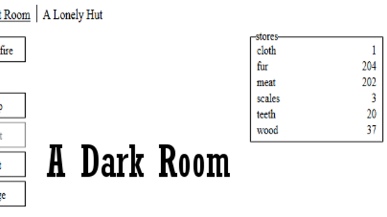 A Dark Room Screenshot