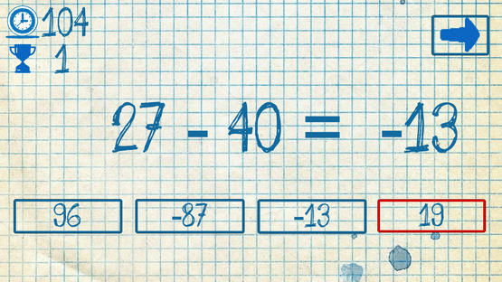 The young mathematician: Easy difficulty Screenshot