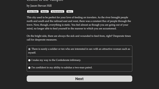 Choice of the Vampire Screenshot