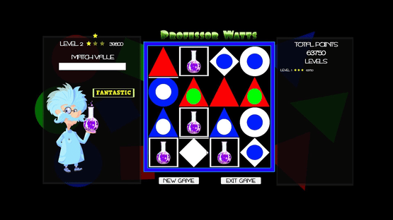 Professor Watts: Memory Match Screenshot