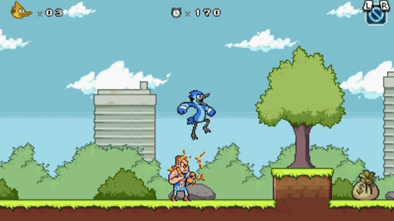 Regular Show: Mordecai and Rigby in 8-Bit Land Screenshot