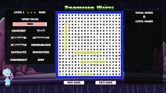 Professor Watts Word Search: Space Voyage screenshot 5