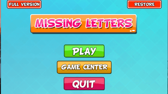 Missing Letters Screenshot