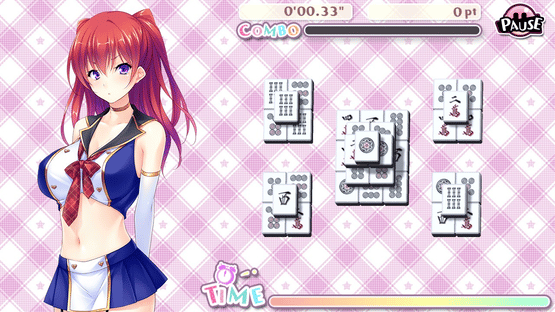 Delicious! Pretty Girls Mahjong Solitaire Screenshot