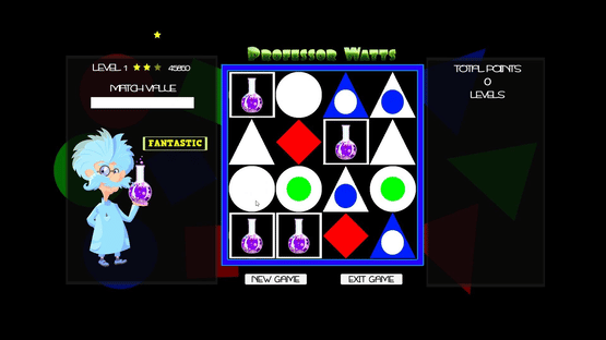 Professor Watts: Memory Match Screenshot
