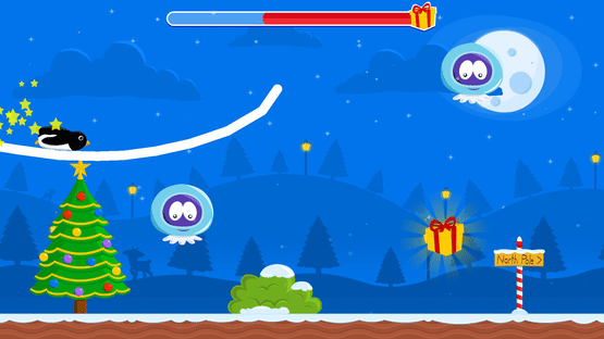 Christmas Adventure of Rocket Penguin Screenshot