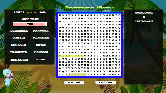 Professor Watts Word Search: Pirates Life Screenshot