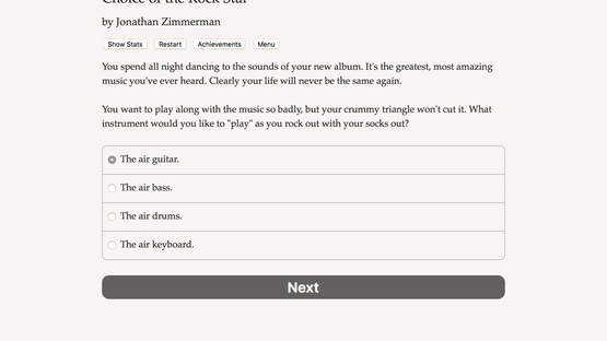 Choice of the Rock Star Screenshot