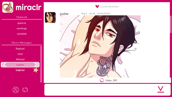 miraclr - Divine Dating Sim Screenshot