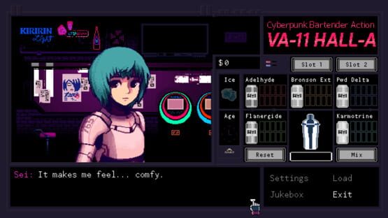 Képernyőkép erről: VA-11 HALL-A: Cyberpunk Bartender Action