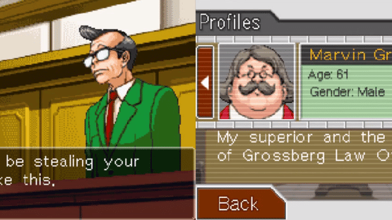 Phoenix Wright: Ace Attorney - Trials and Tribulations Screenshot