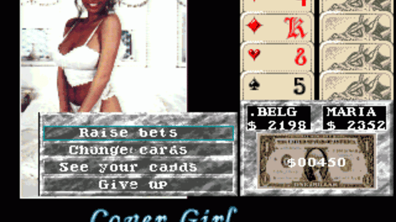 Cover Girl Strip Poker Screenshot