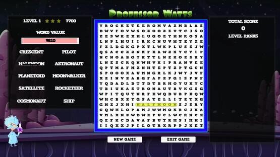 Professor Watts Word Search: Space Voyage screenshot 3