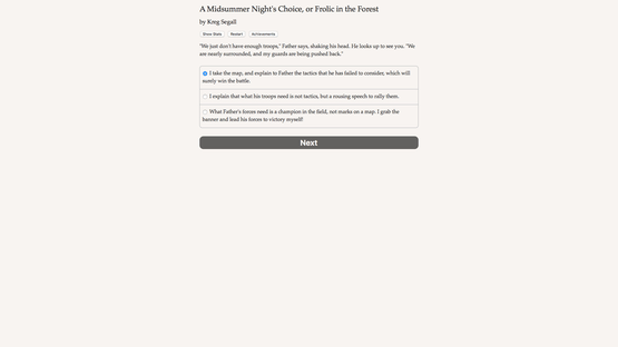 A Midsummer Night's Choice Screenshot