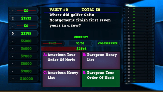 Trivia Vault: Golf Trivia Screenshot