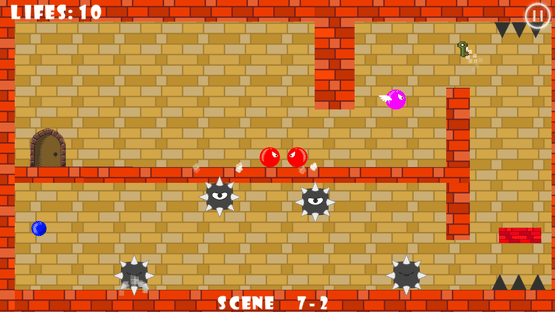 Jumping Red ball in death room Screenshot