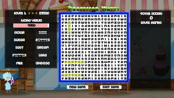 Professor Watts Word Search: Yummy Foods screenshot 1