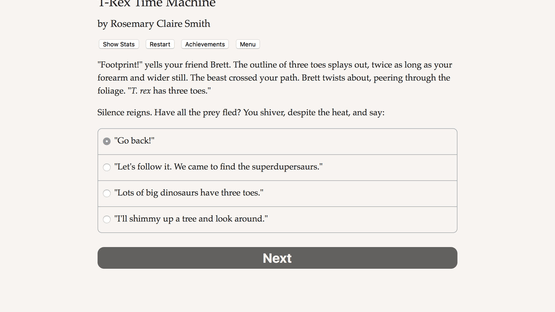 T-Rex Time Machine Screenshot