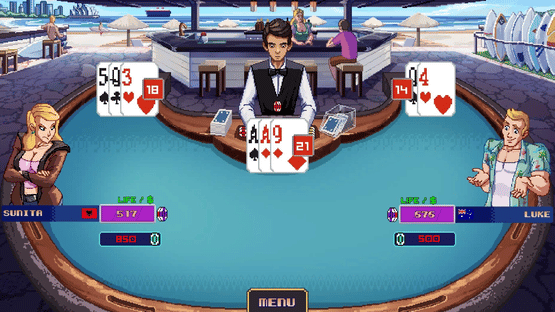 Super Blackjack Battle 2 Turbo Edition - The Card Warriors Screenshot