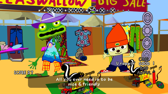 PaRappa the Rapper Remastered Screenshot