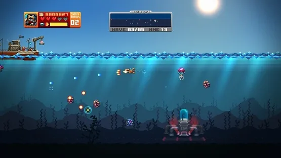 Aqua Kitty: Milk Mine Defender gameplay screenshot 3