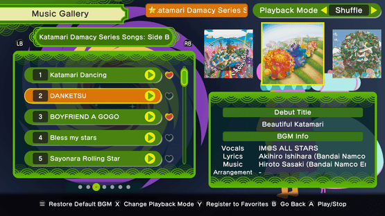 Once Upon a Katamari: Katamari Damacy Series Songs - Side B Screenshot