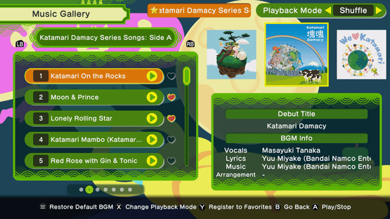 Once Upon a Katamari: Katamari Damacy Series Songs - Side A Screenshot