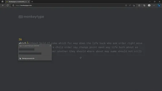 Monkeytype screenshot 3