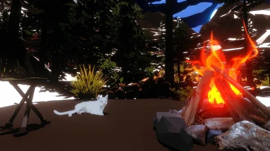 Campfire with Cat screenshot 1