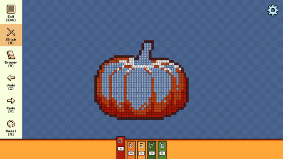 Pixel Cross Stitch: Color by Number - Autumn Miniatures Pack Screenshot