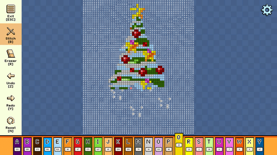 Pixel Cross Stitch: Color by Number - Christmas Pack 3 Screenshot
