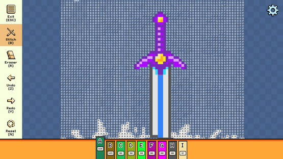 Pixel Cross Stitch: Color by Number - Enchanted Worlds Pack 3 Screenshot