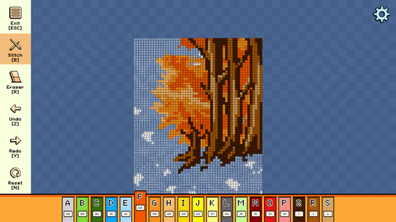 Pixel Cross Stitch: Color by Number - Autumn Pack 3 Screenshot
