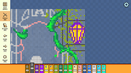 Pixel Cross Stitch: Color by Number - Enchanted Worlds Pack 3 Screenshot