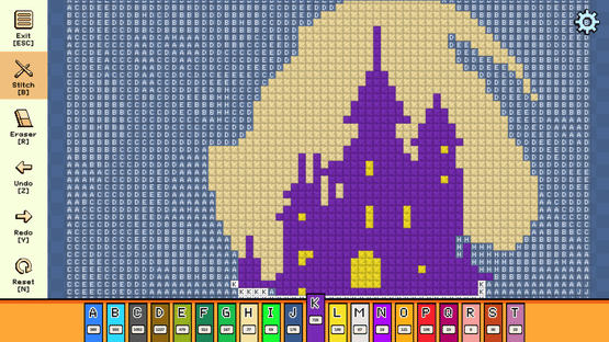 Pixel Cross Stitch: Color by Number - Enchanted Worlds Pack 3 Screenshot