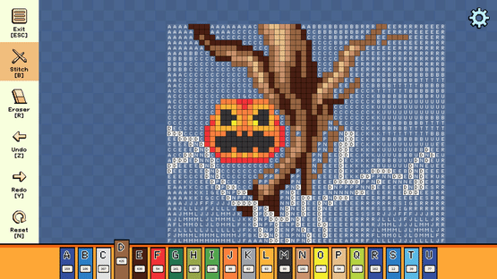 Pixel Cross Stitch: Color by Number - Halloween Pack 2 Screenshot