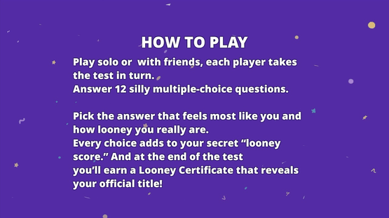 Looney Test Screenshot