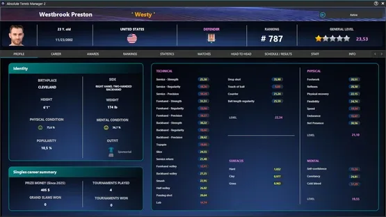 Absolute Tennis Manager 2 screenshot 8