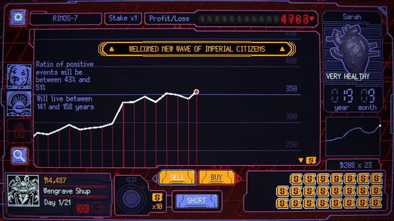 Space Warlord Baby Trading Simulator Screenshot