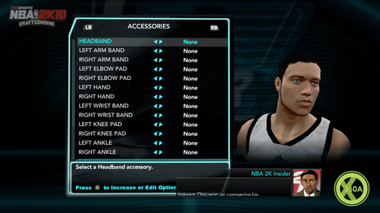 NBA 2K10: Draft Combine Screenshot