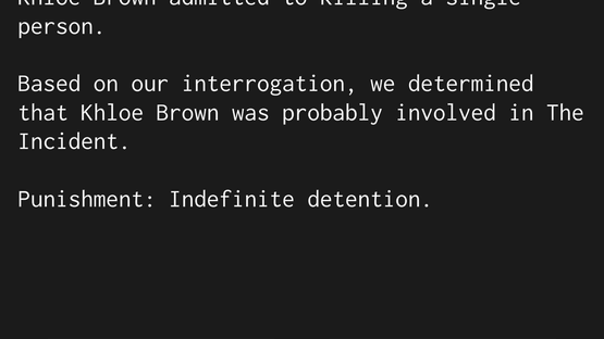 Indefinite: Interrogation Game Screenshot