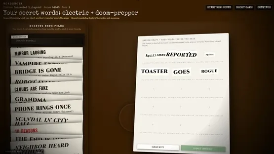 WordsNoir screenshot 1