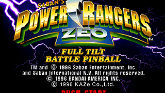 Power Rangers Zeo - Full Tilt Battle Pinball Screenshot