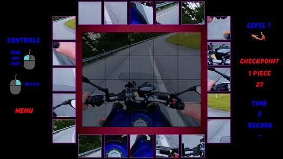 Motorbike Video Puzzle Screenshot