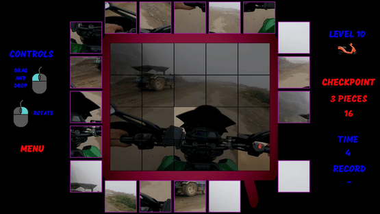 Motorbike Video Puzzle Screenshot
