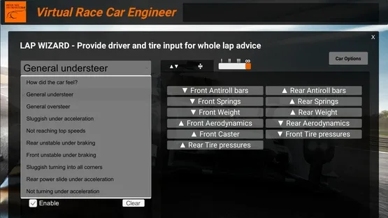 Virtual Race Car Engineer 2020 screenshot 5